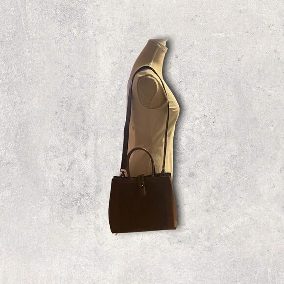 Orvis | EUC Vintage Medium Brown Woven Leather Shoulder-bag Purse - Picture 5 of 11